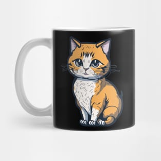 Cool Feline in Shades: Whiskered Purrfection for Cat Miaw Lovers Mug